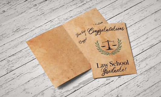 Law School Graduation -  Single Card