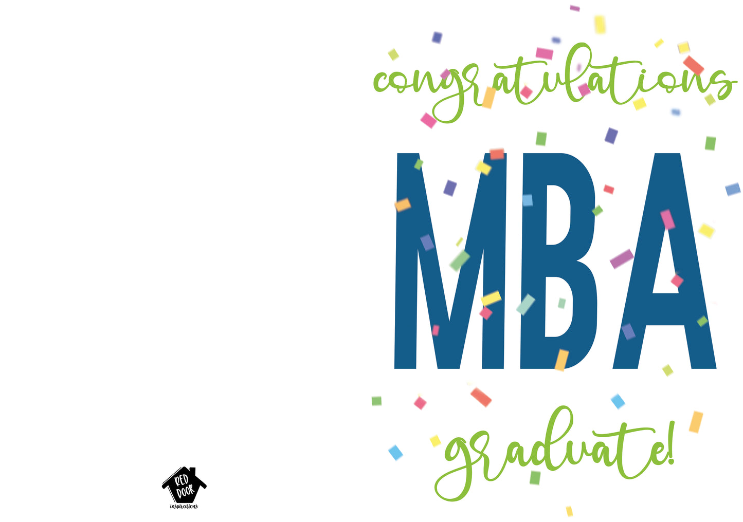 MBA Graduate - Single Card