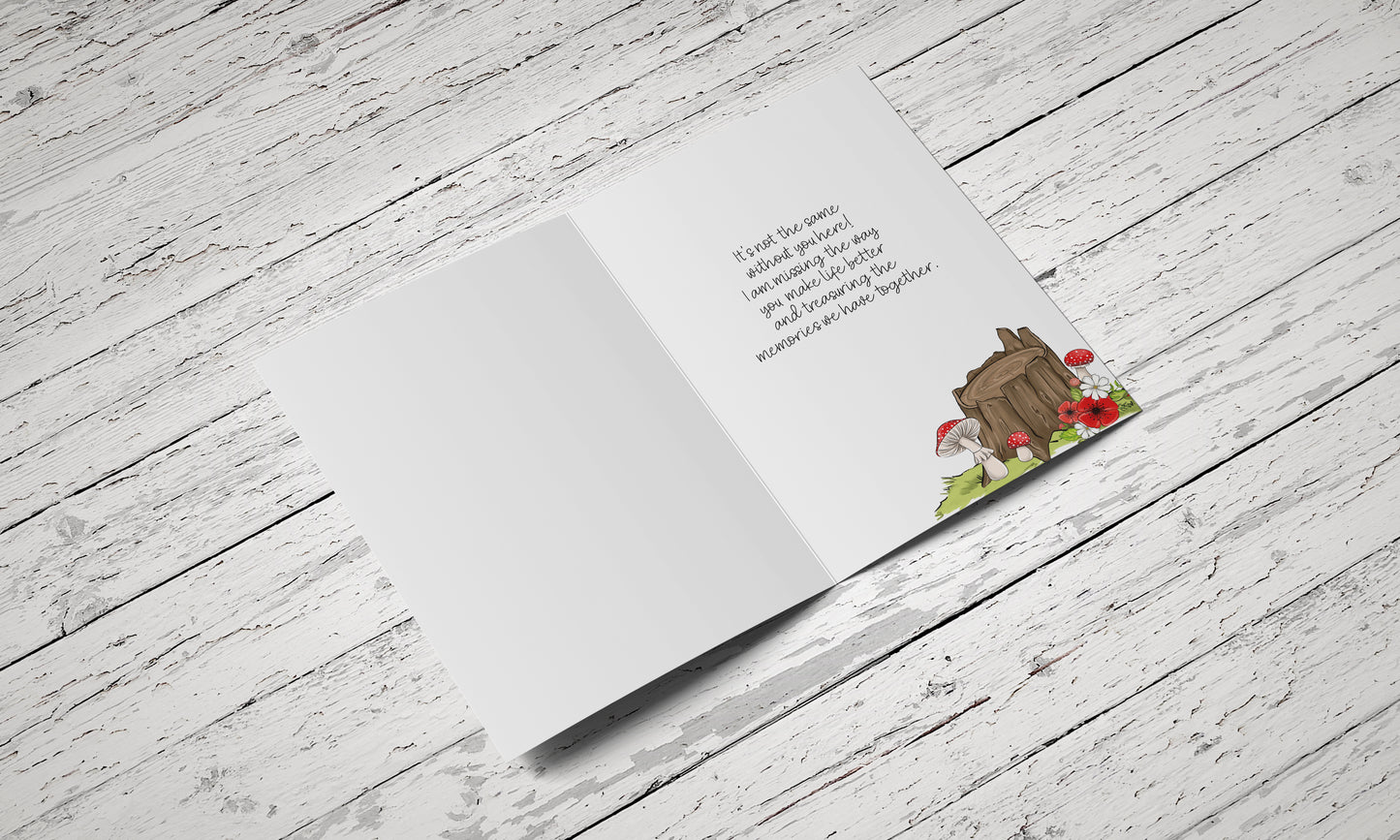 Fundraiser Miss You Card - Single Card