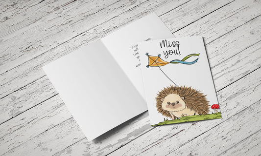Fundraiser Miss You Card - Single Card
