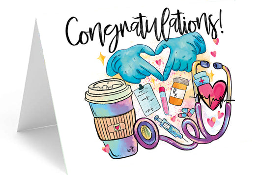Nursing School Graduation - Single Card