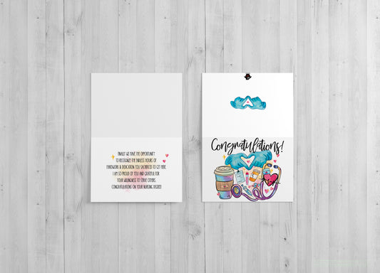 Nursing School Graduation - Single Card