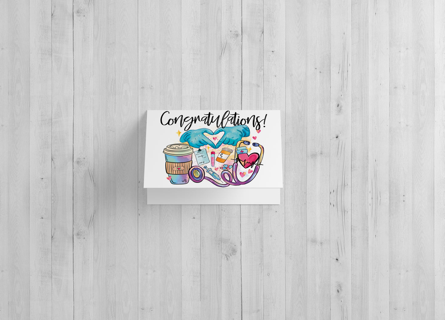 Nursing School Graduation - Single Card