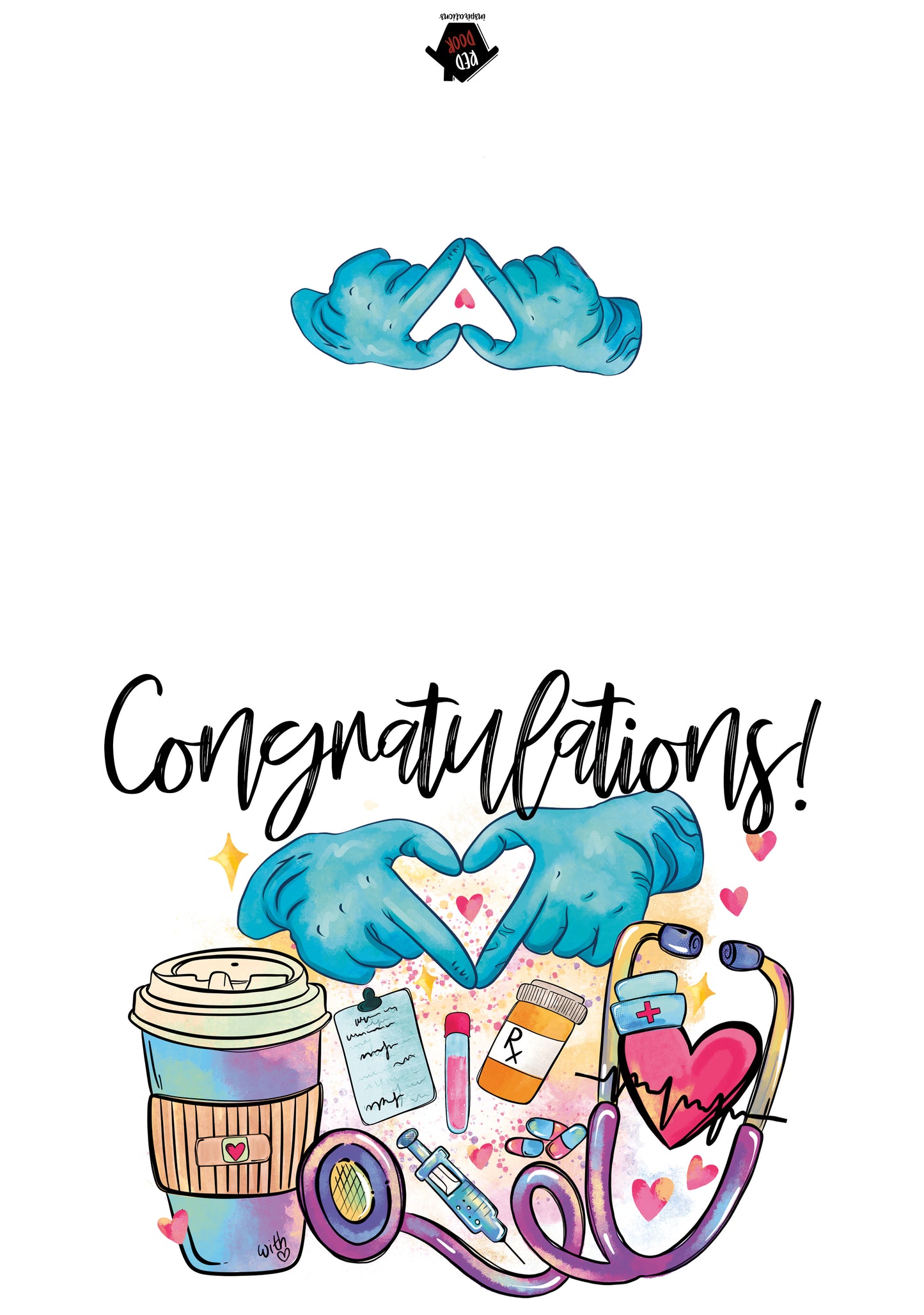 Nursing School Graduation - Single Card