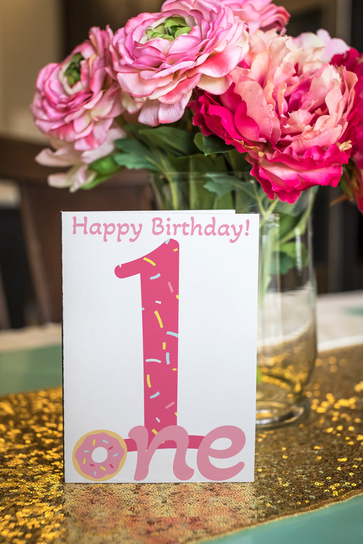ONE Sweet Birthday Card - Single Card