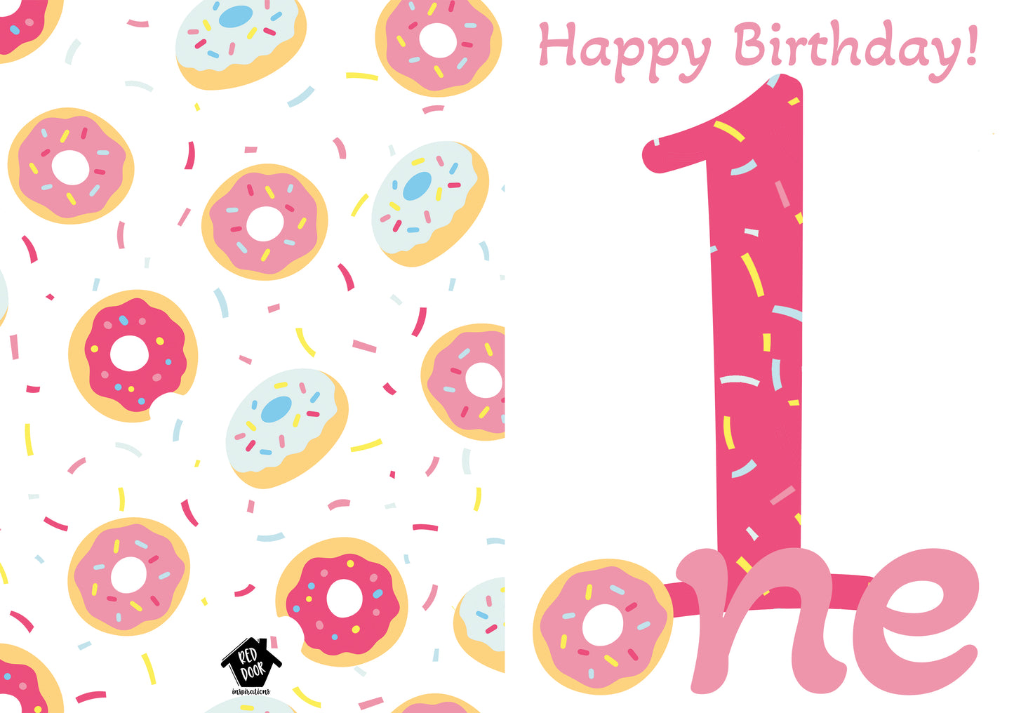 ONE Sweet Birthday Card - Single Card