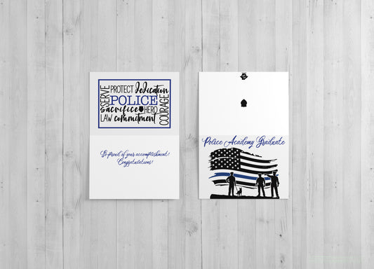 Police Academy Graduate - Single Card
