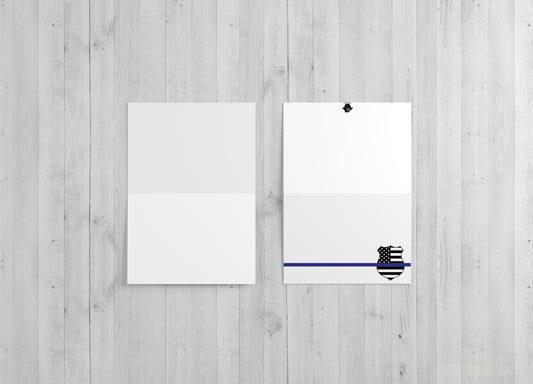 Police Department Blank - Single or Pack of 10