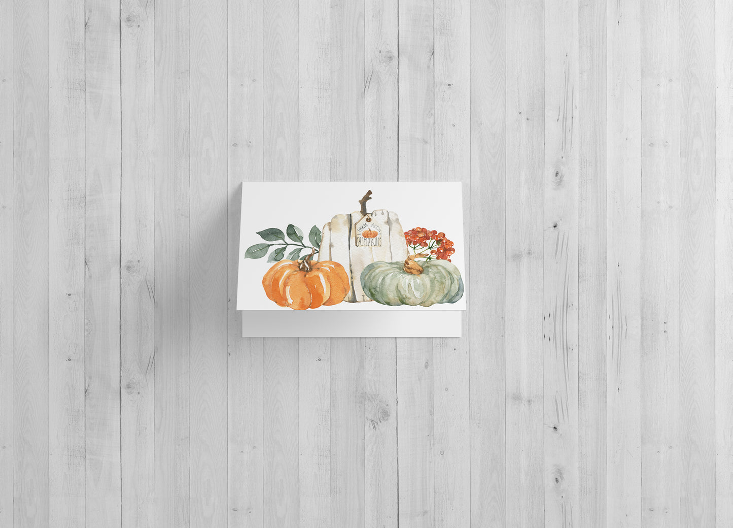 Fall Pumpkin Card - Includes 20 cards