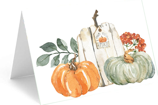 Fall Pumpkin Card - Includes 20 cards