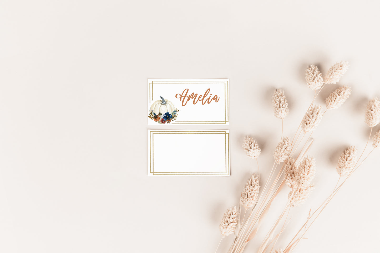 Pumpkin Place cards - 30 cards