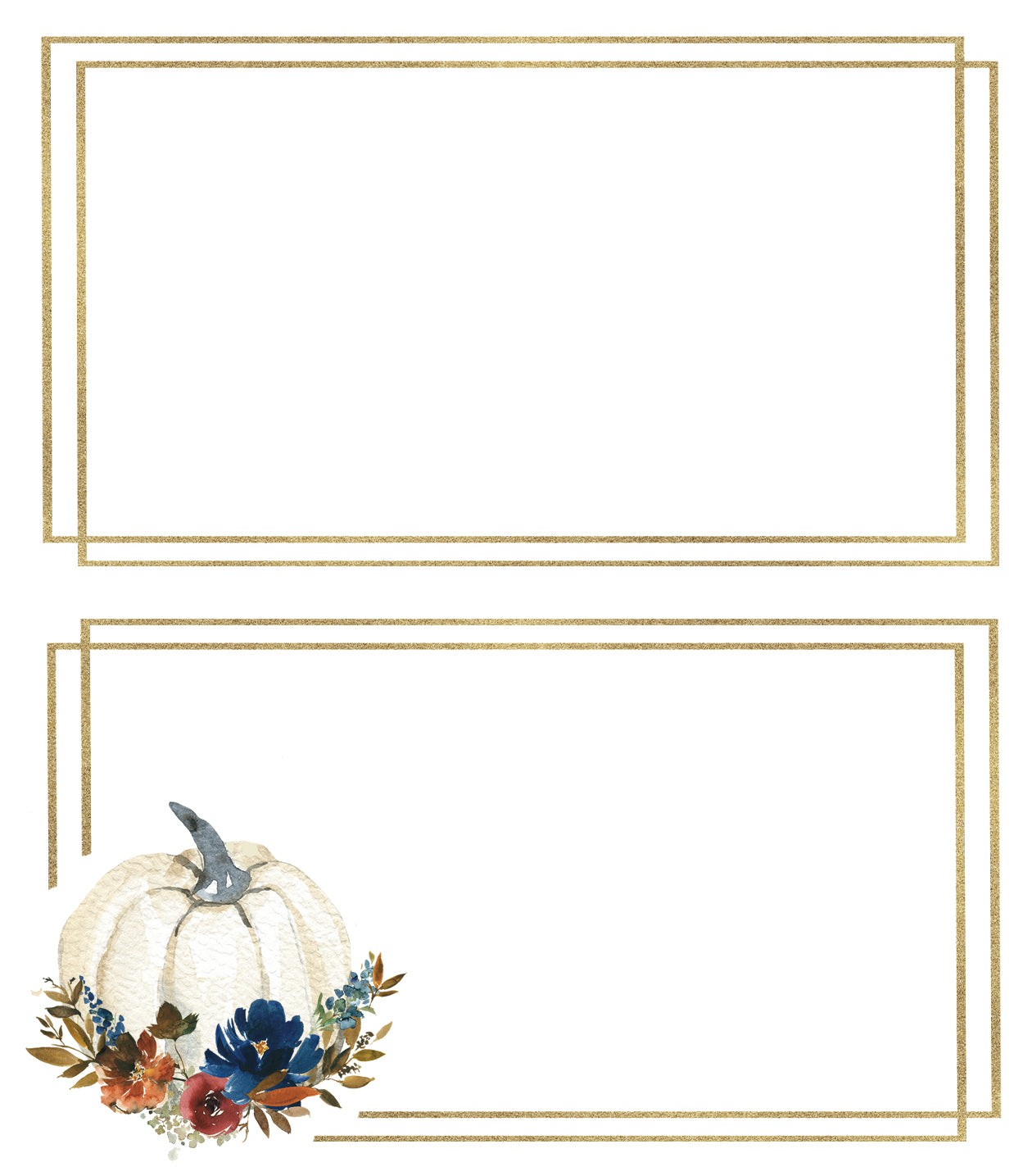 Pumpkin Place cards - 30 cards