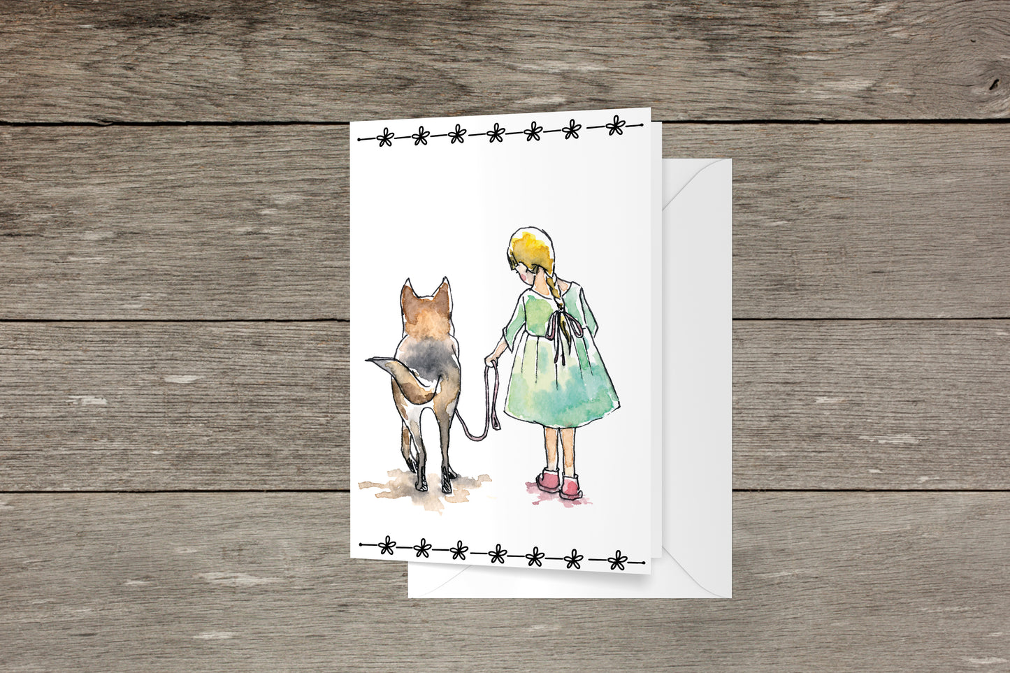 Sad Dog Sympathy Single Card