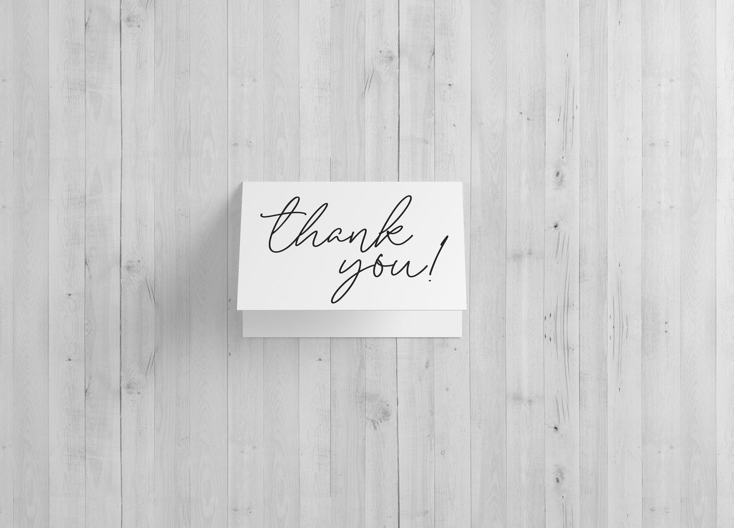 Black and White Thank You - Includes 20 cards