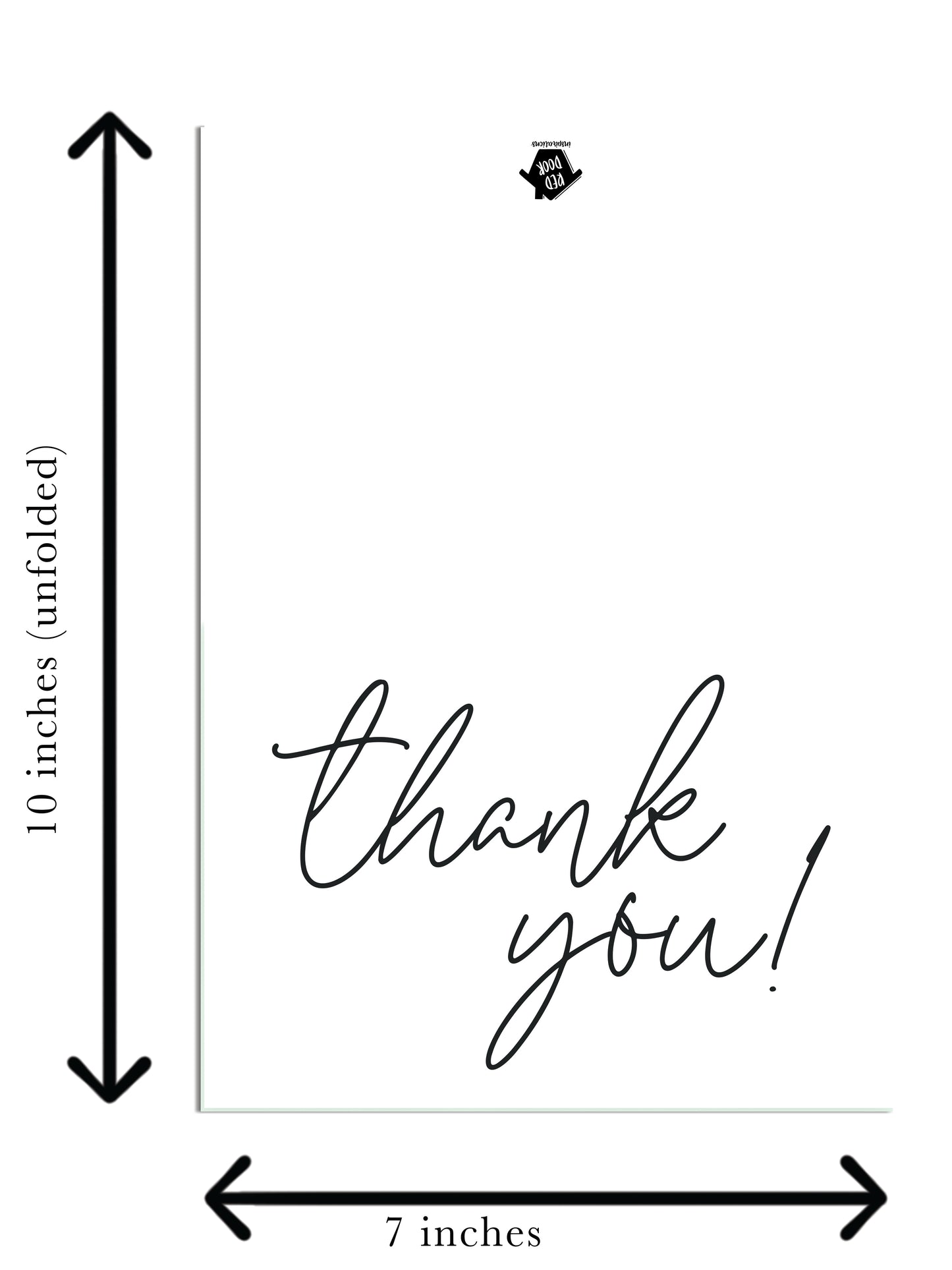 Black and White Thank You - Includes 20 cards