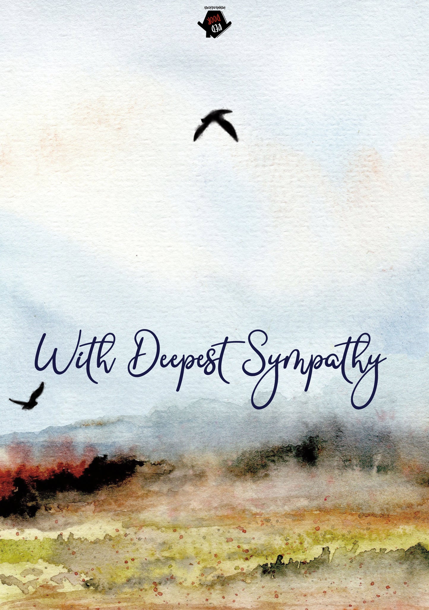 With Deepest Sympathy Christian Card Single Card