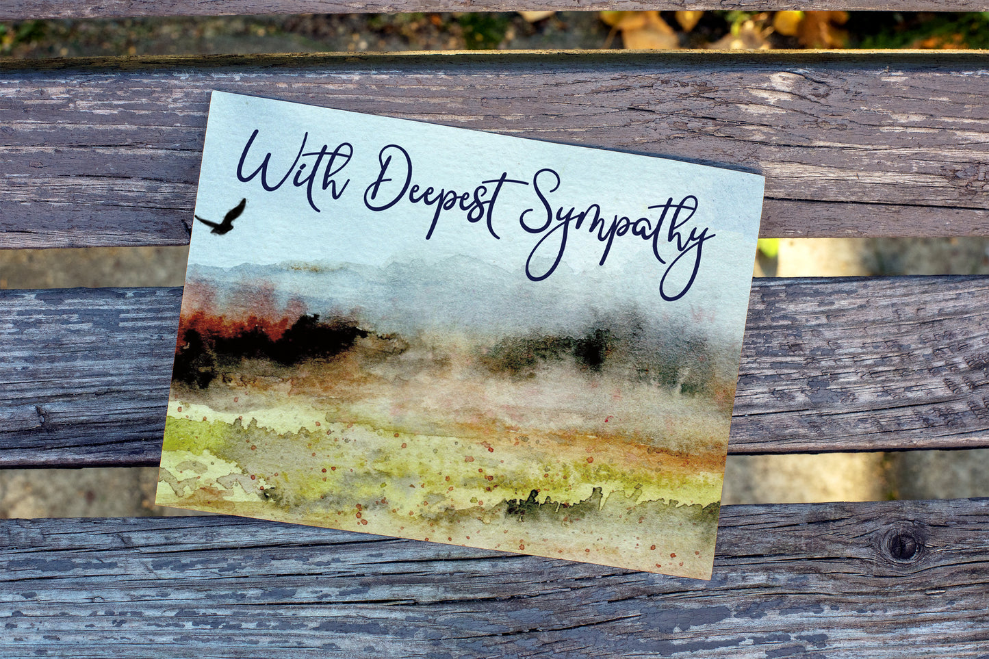 With Deepest Sympathy Christian Card Single Card