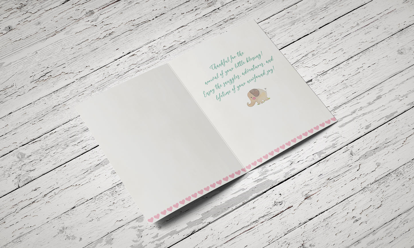 Fundraiser Welcome Baby - Single Card