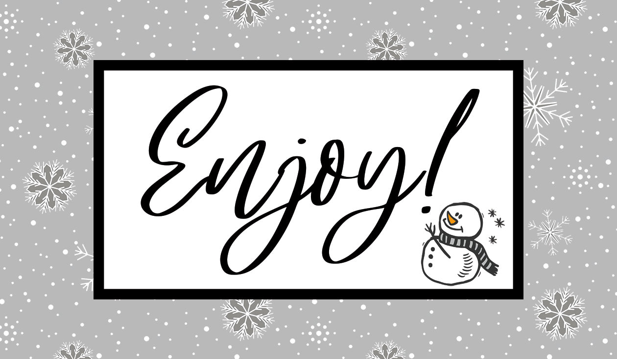 Snowman Hot Cocoa Bomb Instruction Cards - 50 Cards