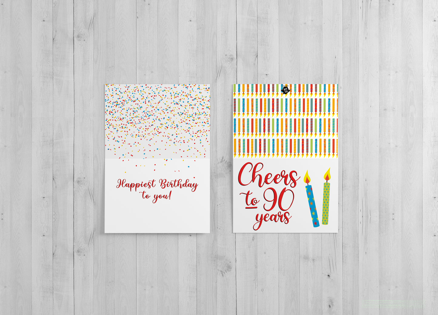 Cheers to 90 Years - Single Card