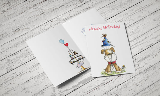 Fundraiser Puppy Birthday - Single Card