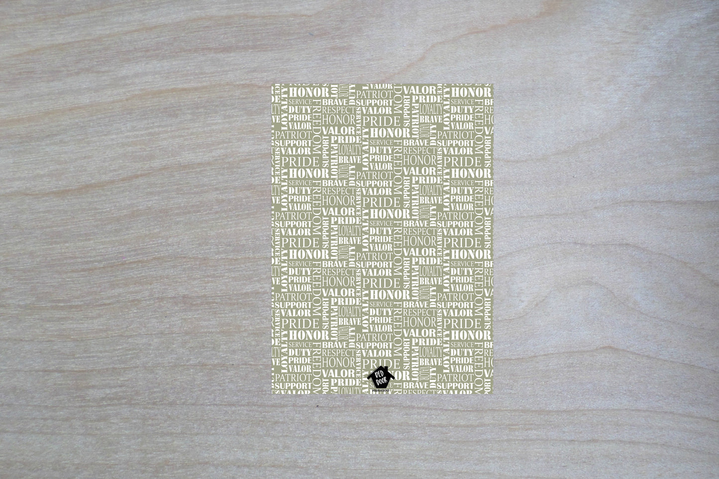Fundraiser Military Appreciation Card - Single Card
