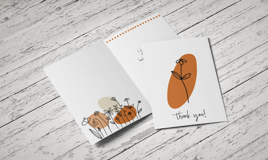 Fundraiser Boho Thank You - Single Card