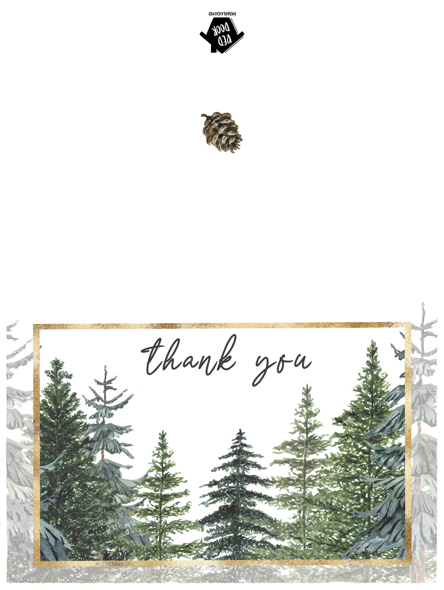 Tree Thank You - Included 25 cards