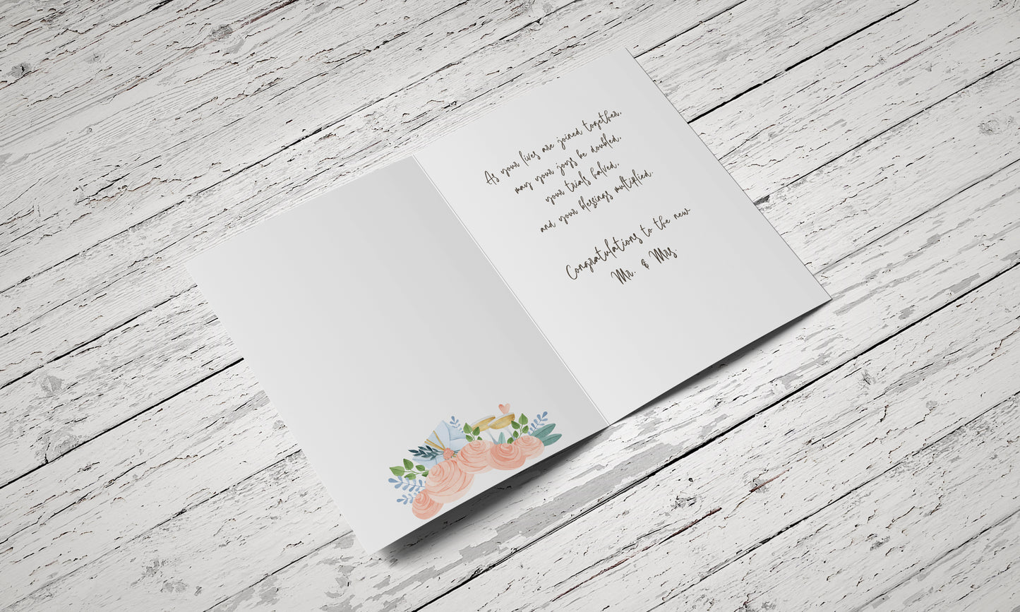 Fundraiser Wedding Card - Single Card