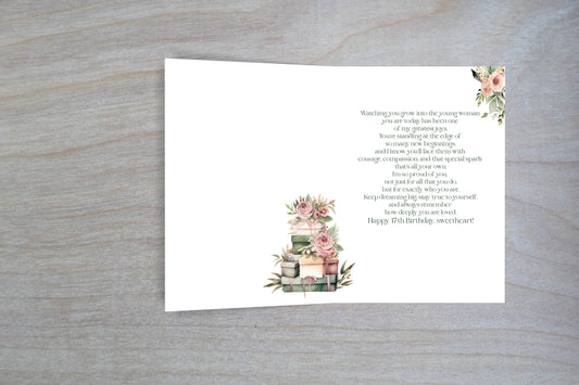17th Birthday Card for Daughter