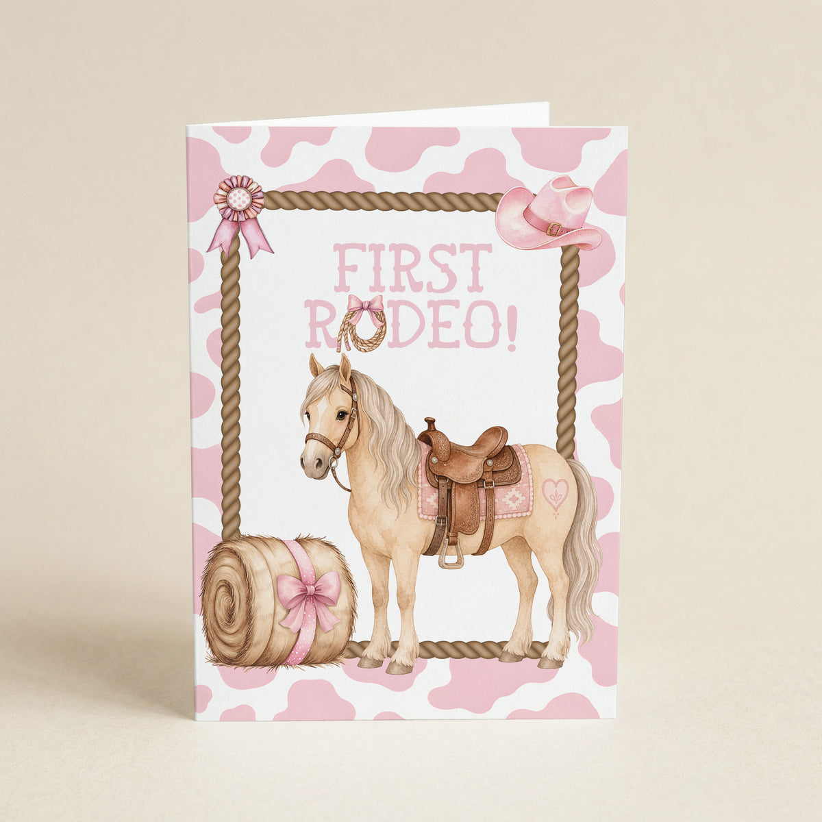 First Rodeo Girl - 5x7 Single Card