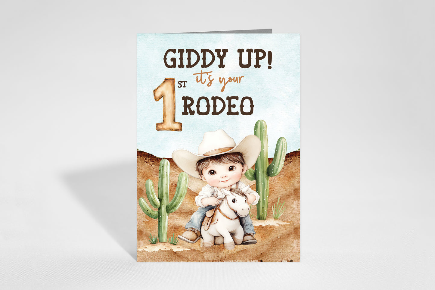 1st Rodeo Birthday Card