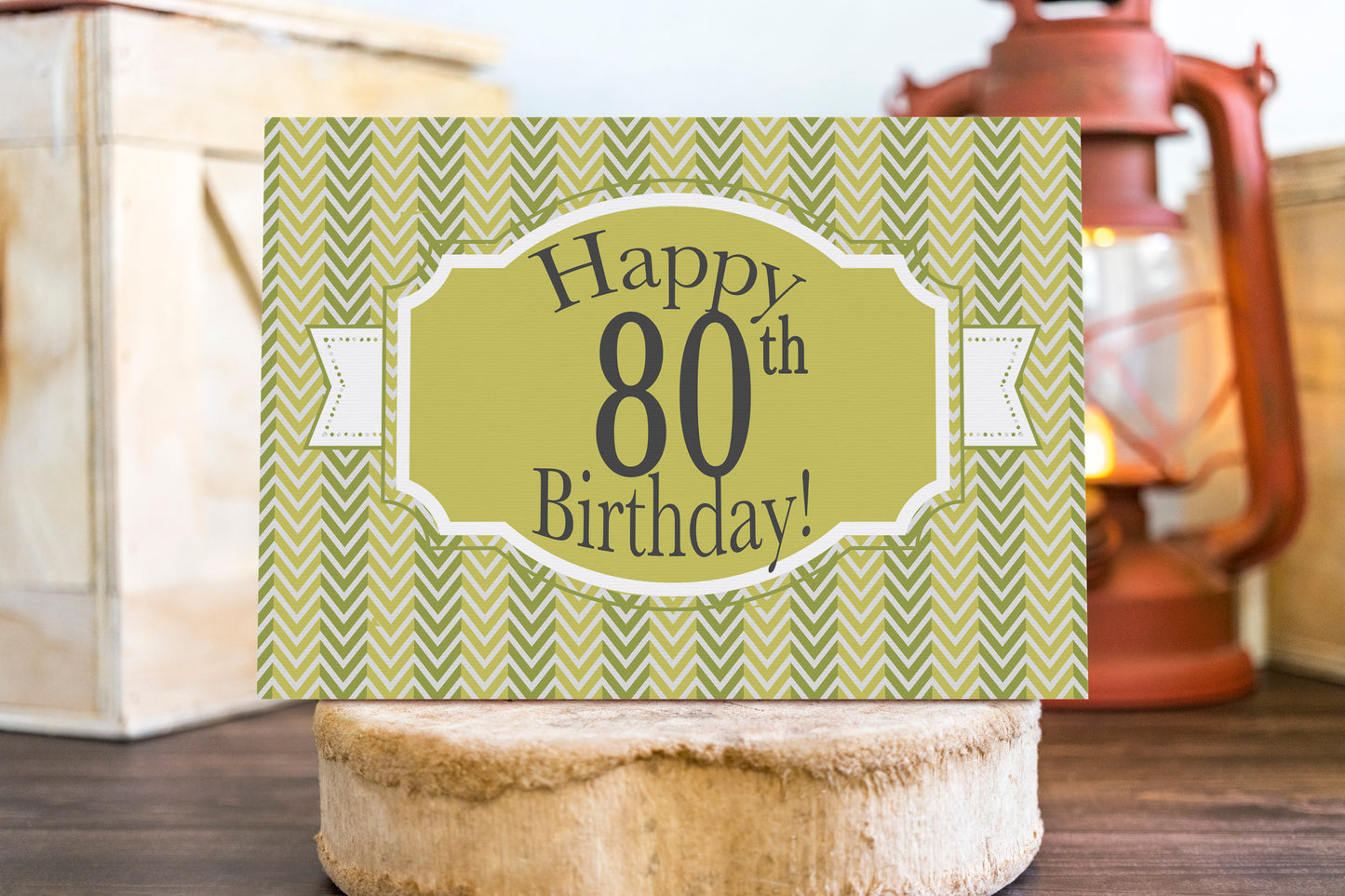 Pillar of Strength - 80th Birthday Card