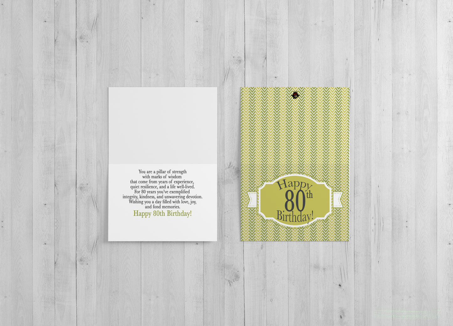 Pillar of Strength - 80th Birthday Card
