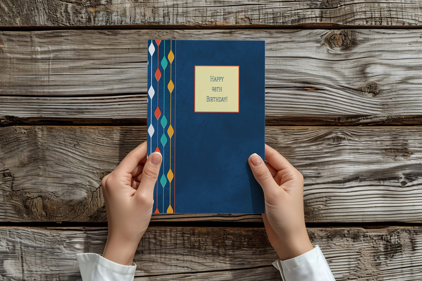 98th Diamond Birthday Card