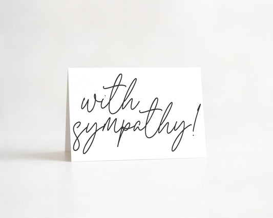 Black and White With Sympathy 10 Pack