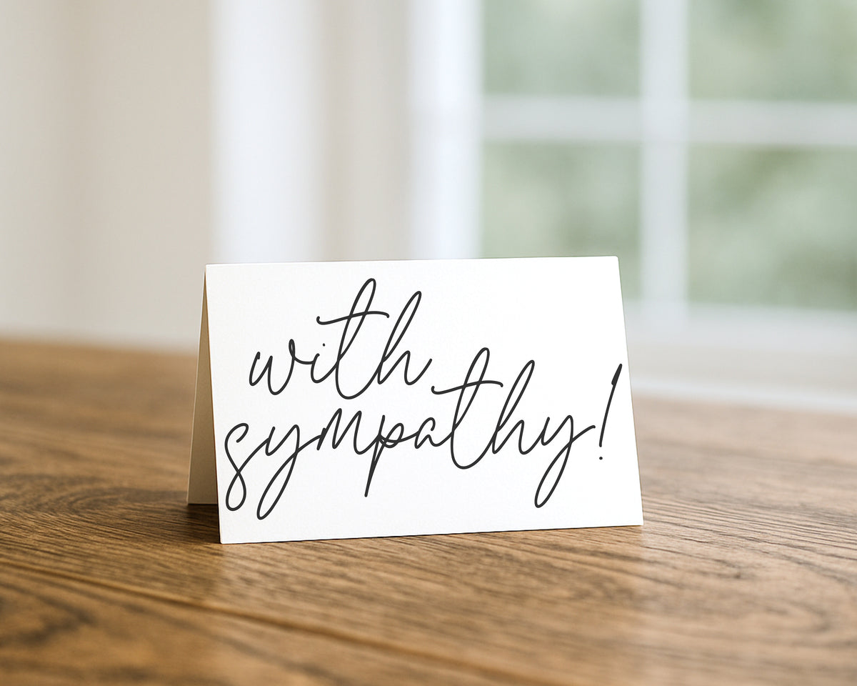 Black and White With Sympathy 10 Pack
