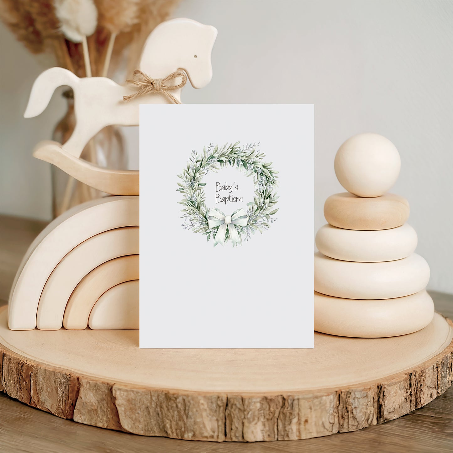 Baby Baptism - Single 5x7 Card