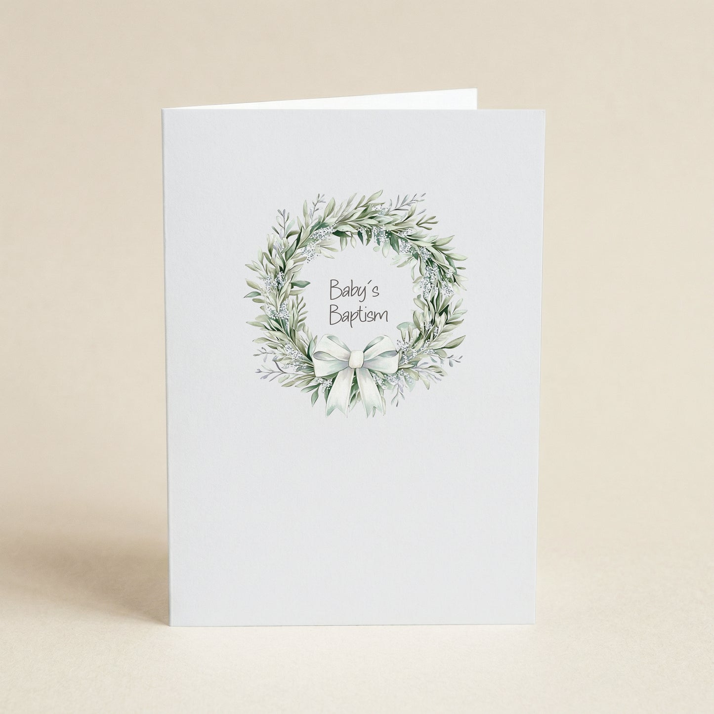 Baby Baptism - Single 5x7 Card