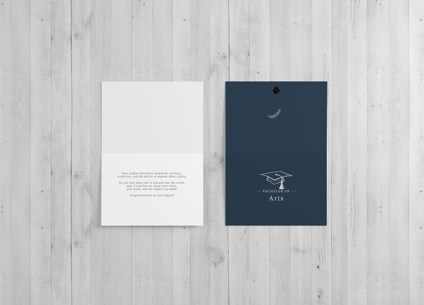 Bachelor of Arts - Single 5x7 Card