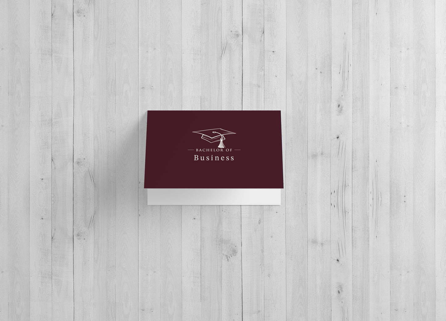 Bachelor of Business - Single 5x7 Card