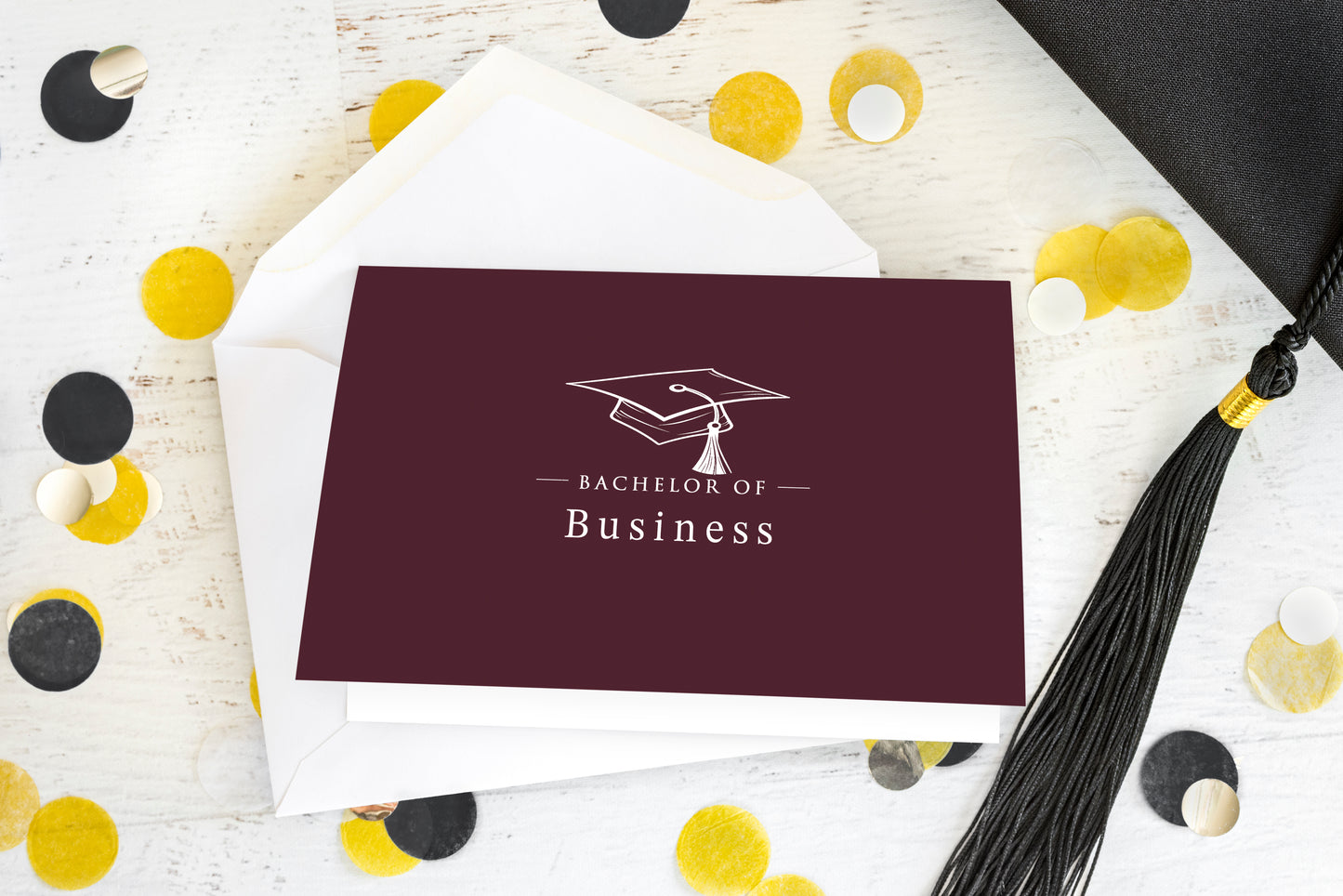 Bachelor of Business - Single 5x7 Card