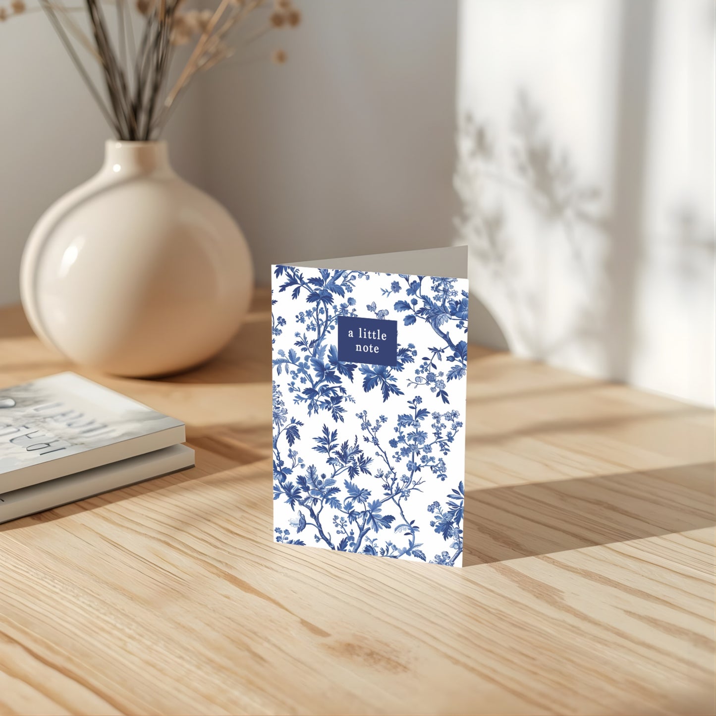 Blue Toile 4x6 Note Cards - 10 pack