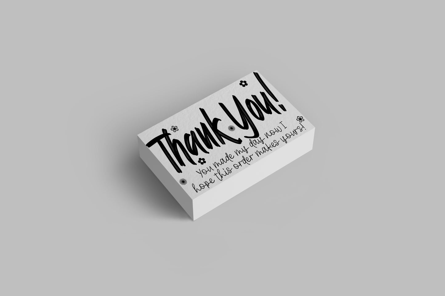 Business Thank You Insert Cards - 100 pack
