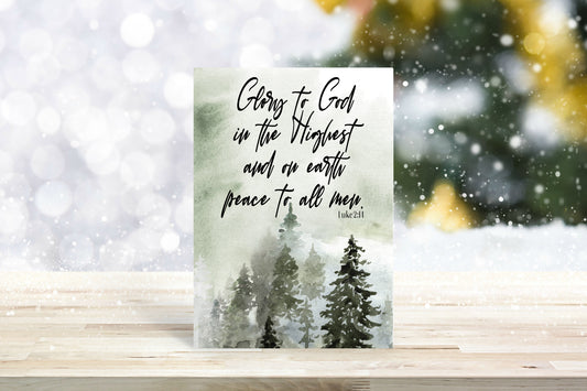 Glory To God Christmas Cards - Includes 25 cards