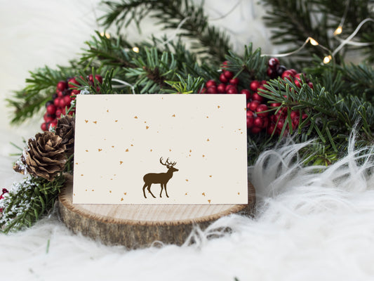 Deer Christmas Cards 4x6 card - 20 pack