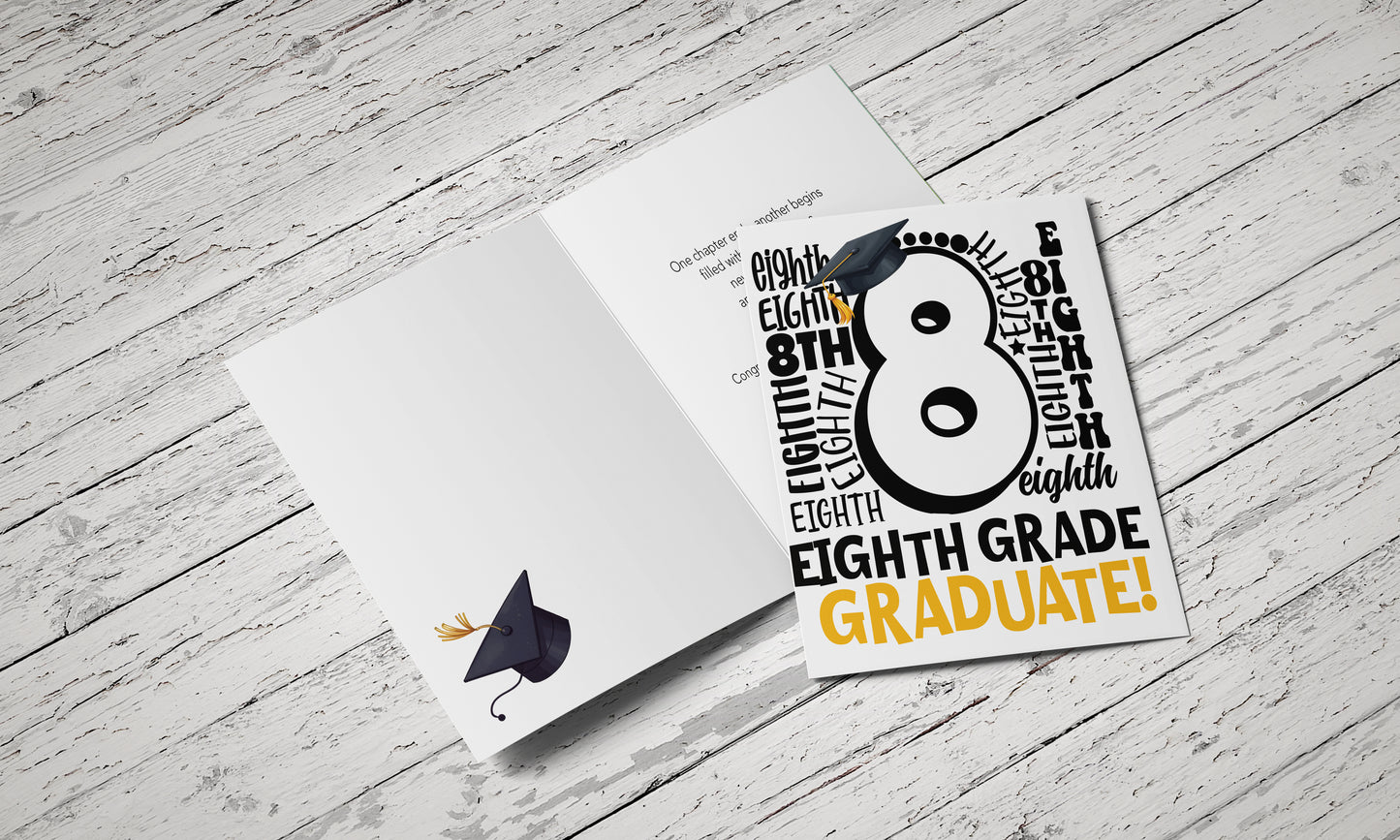 8th Grade Graduation - Single 5x7 Card