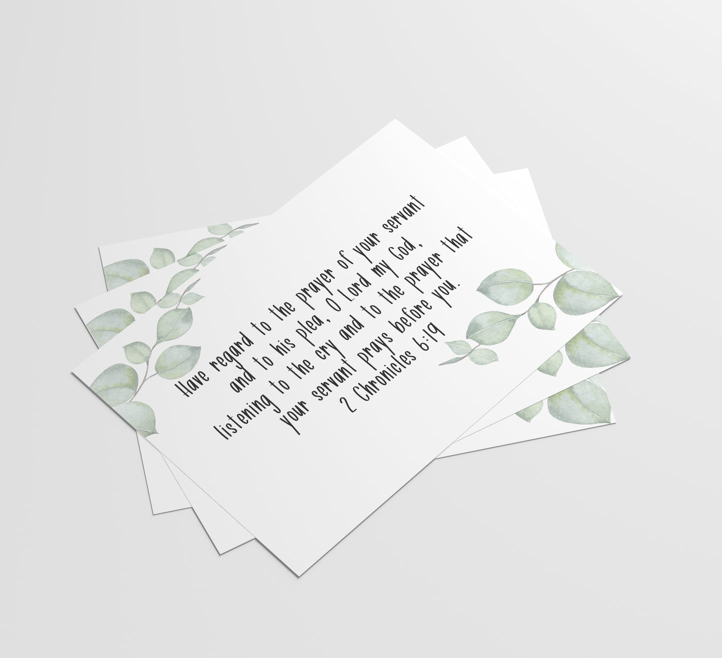 Eucalyptus Prayer & Praise Cards - set of 50