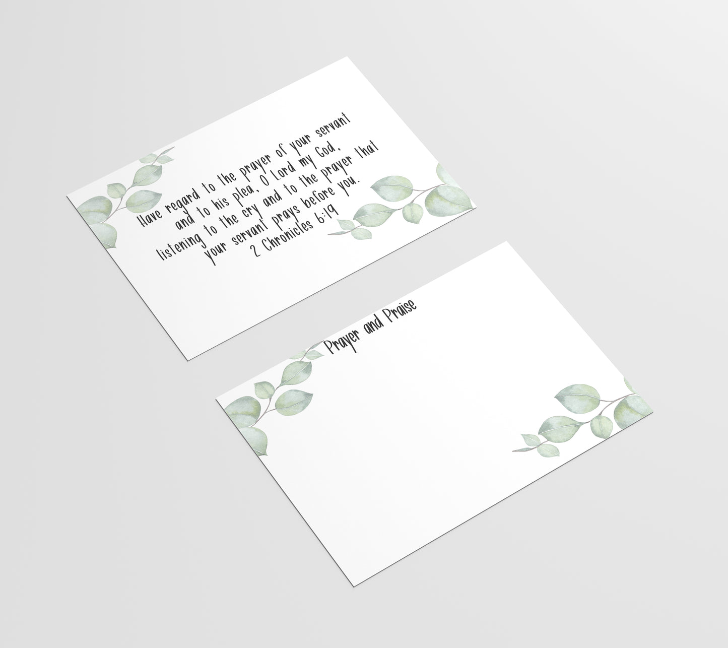 Eucalyptus Prayer & Praise Cards - set of 50