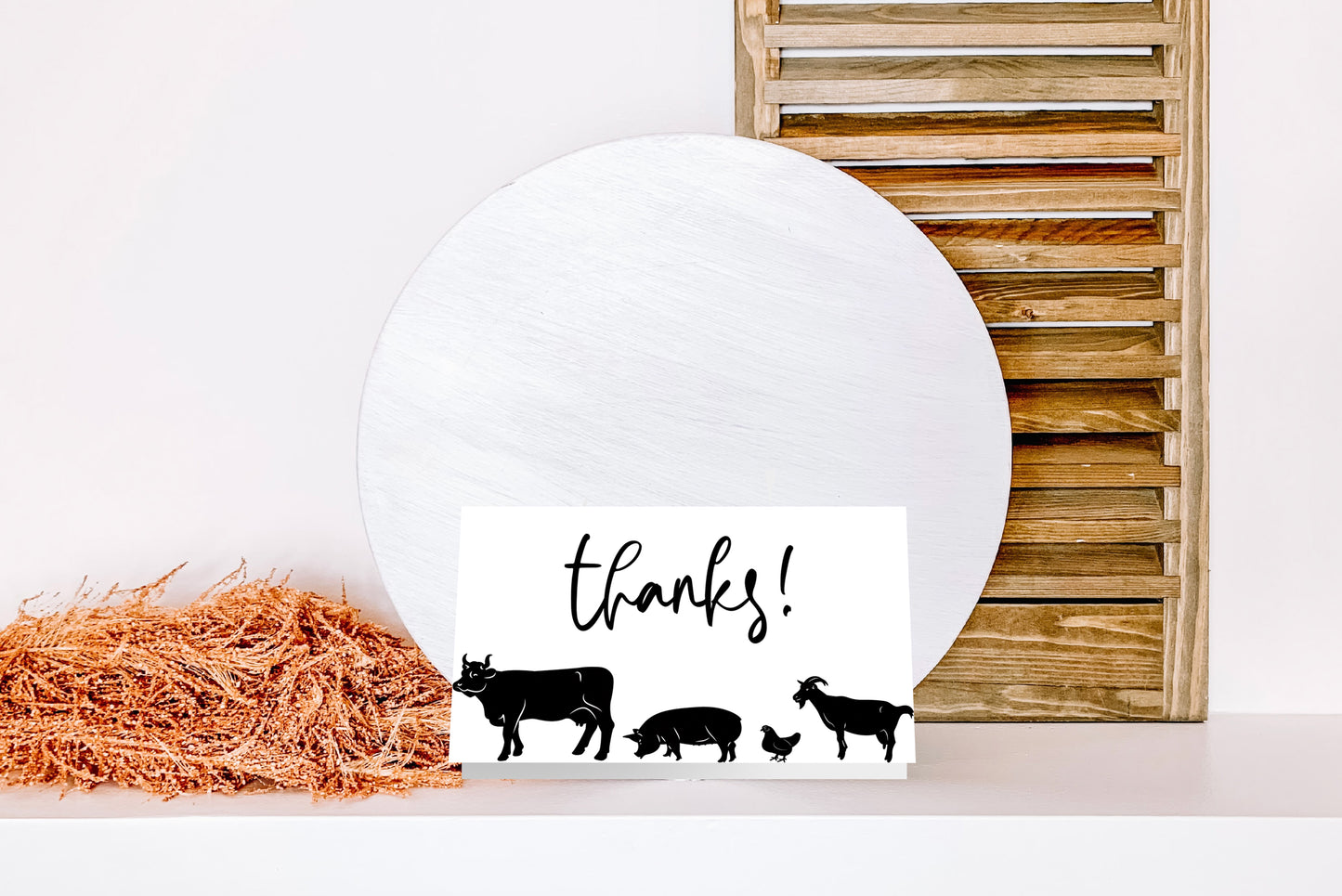 Farm Animal Thank You Cards - 10 pack